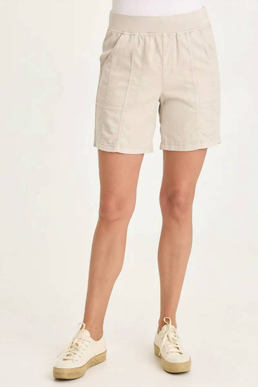 NEW XCVI louisa twill pull-on short in clay pot pigment